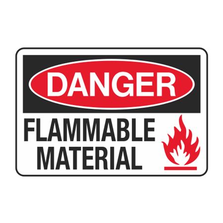 Danger Flammable Material Decal